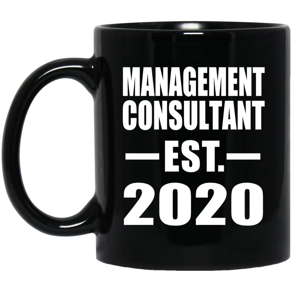 Management Consultant Established EST. 2020 - 11oz Coffee Mug Black