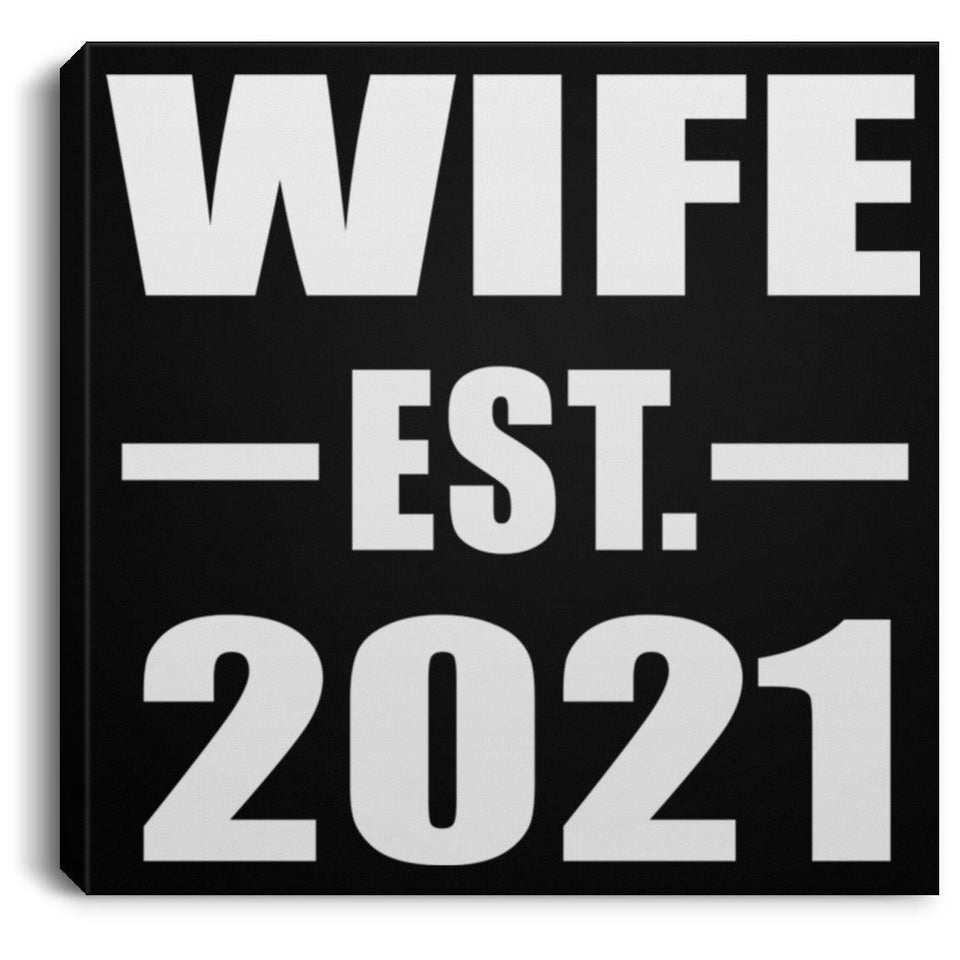 Wife Established EST. 2021 - Canvas Square
