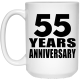 55th Anniversary 55 Years - 15 Oz Coffee Mug