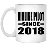Airline Pilot Since 2018 - 11 Oz Coffee Mug