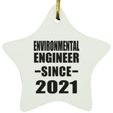 Environmental Engineer Since 2021 - Star Ornament
