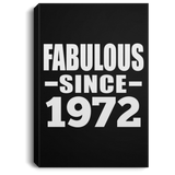 52nd Birthday Fabulous Since 1972 - Canvas Portrait