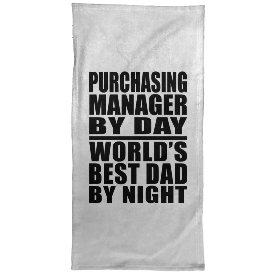 Purchasing Manager By Day World's Best Dad By Night - Hand Towel