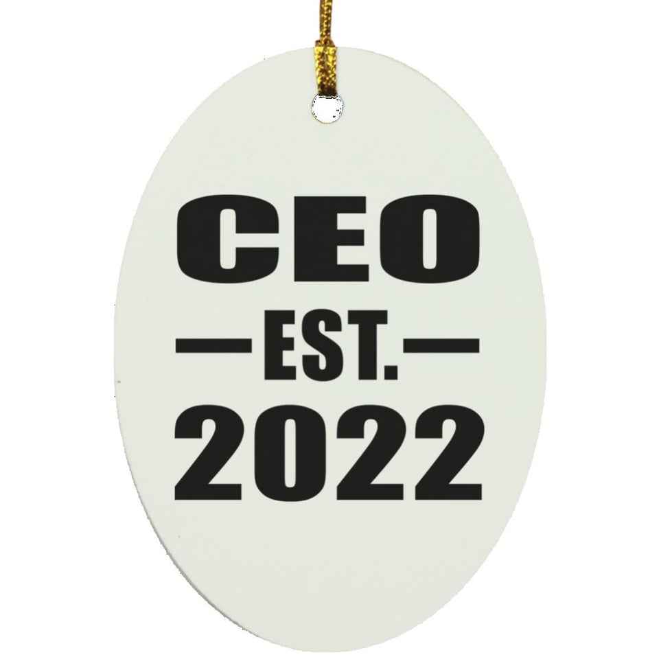 CEO Established EST. 2022 - Oval Ornament