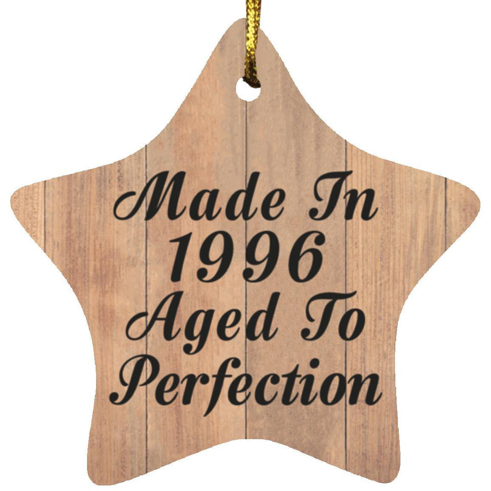 28th Birthday Made In 1996 Aged To Perfection - Star Ornament C