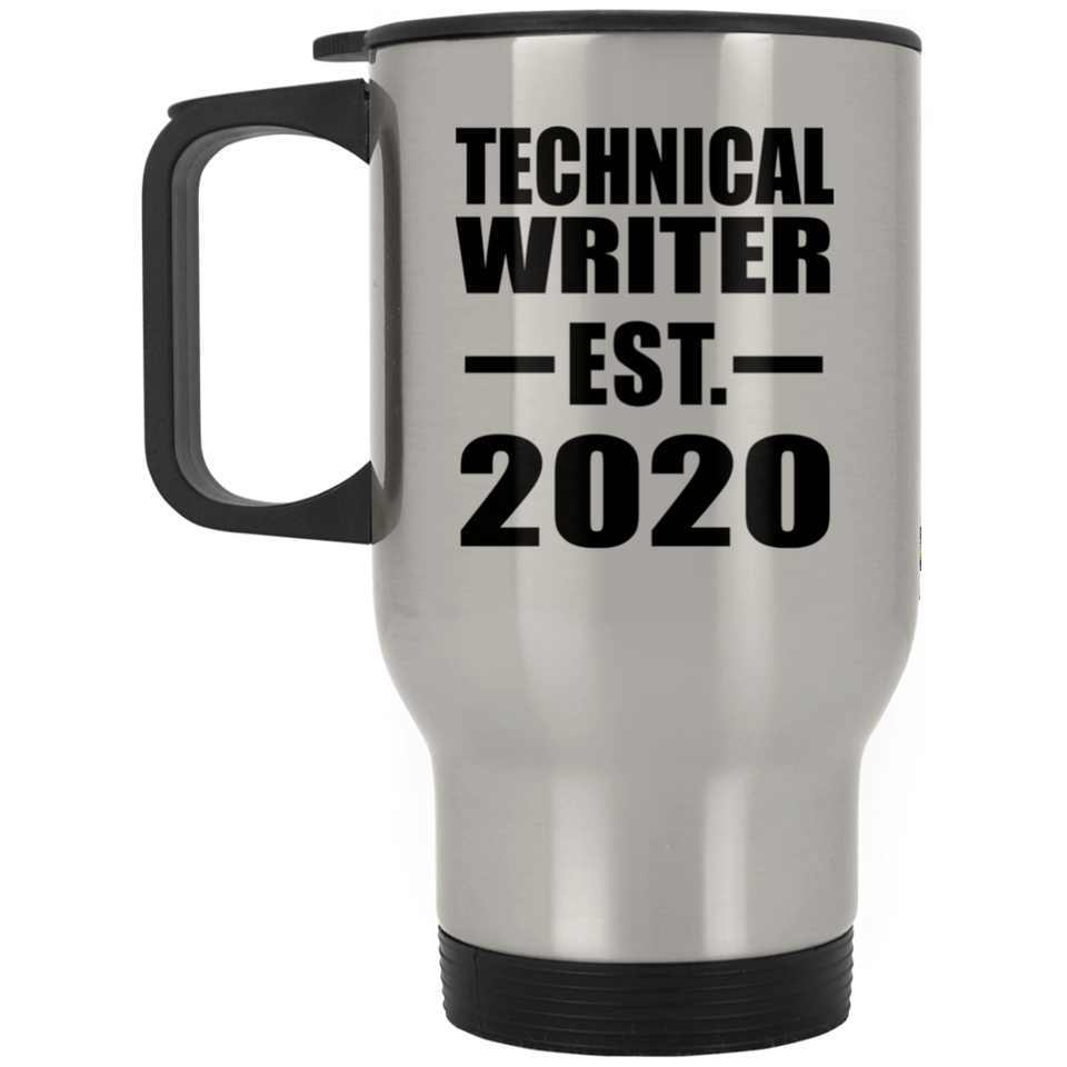 Technical Writer Established EST. 2020 - Silver Travel Mug