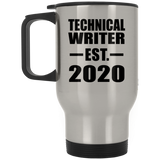 Technical Writer Established EST. 2020 - Silver Travel Mug