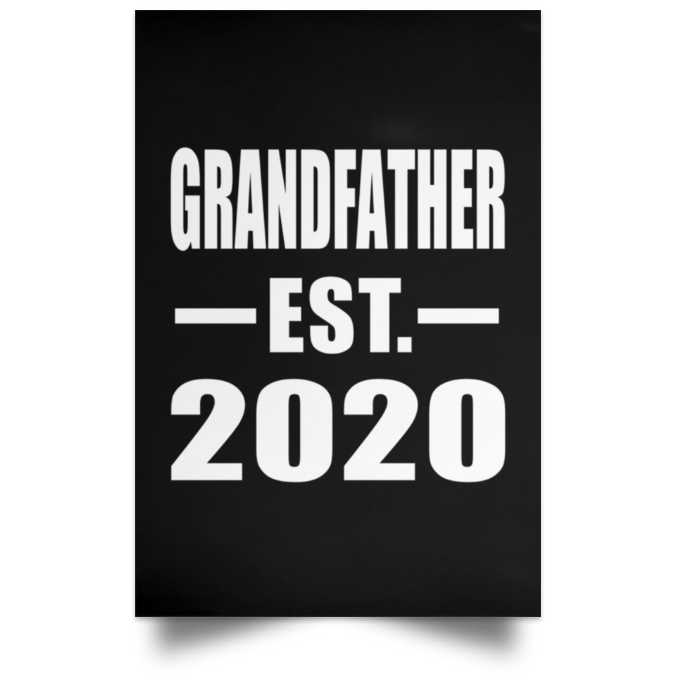 Grandfather Established EST. 2020 - Poster Portrait