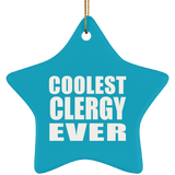 Coolest Clergy Ever - Star Ornament