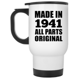 83rd Birthday Made in 1941 All Parts Original - White Travel Mug