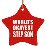 World's Okayest Step Son - Star Ornament