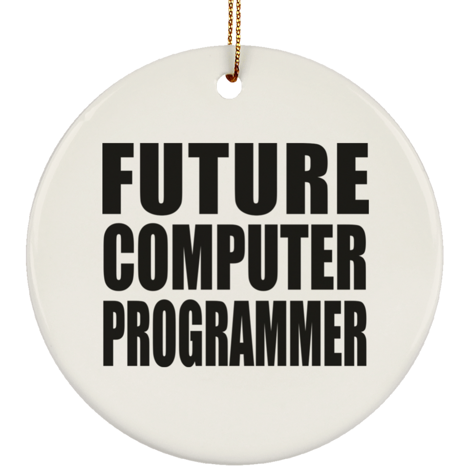 Future Computer Programmer - Circle Ornament