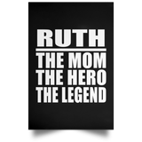 Ruth The Mom The Hero The Legend - Poster Portrait