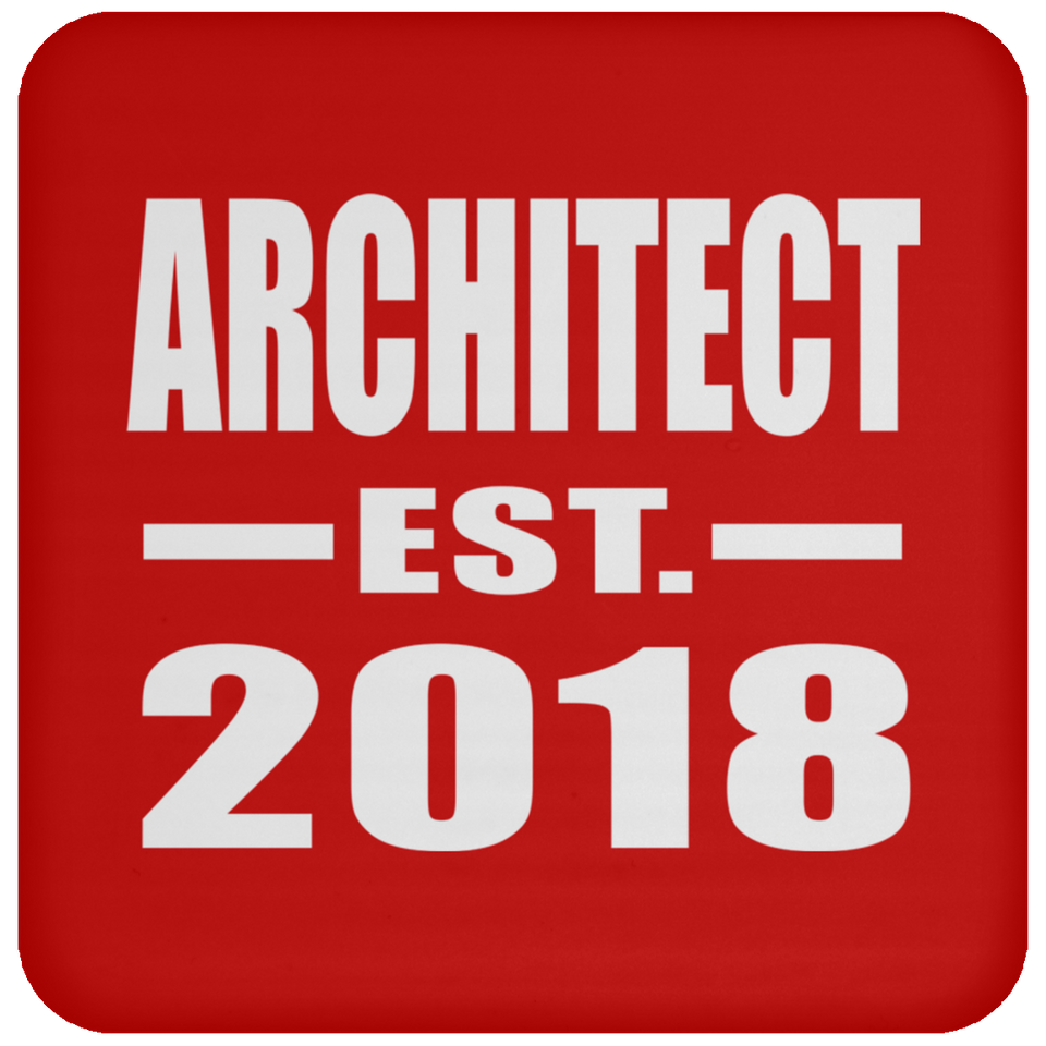 Architect Established EST. 2018 - Drink Coaster