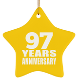 97th Anniversary 97 Years - Star Ornament
