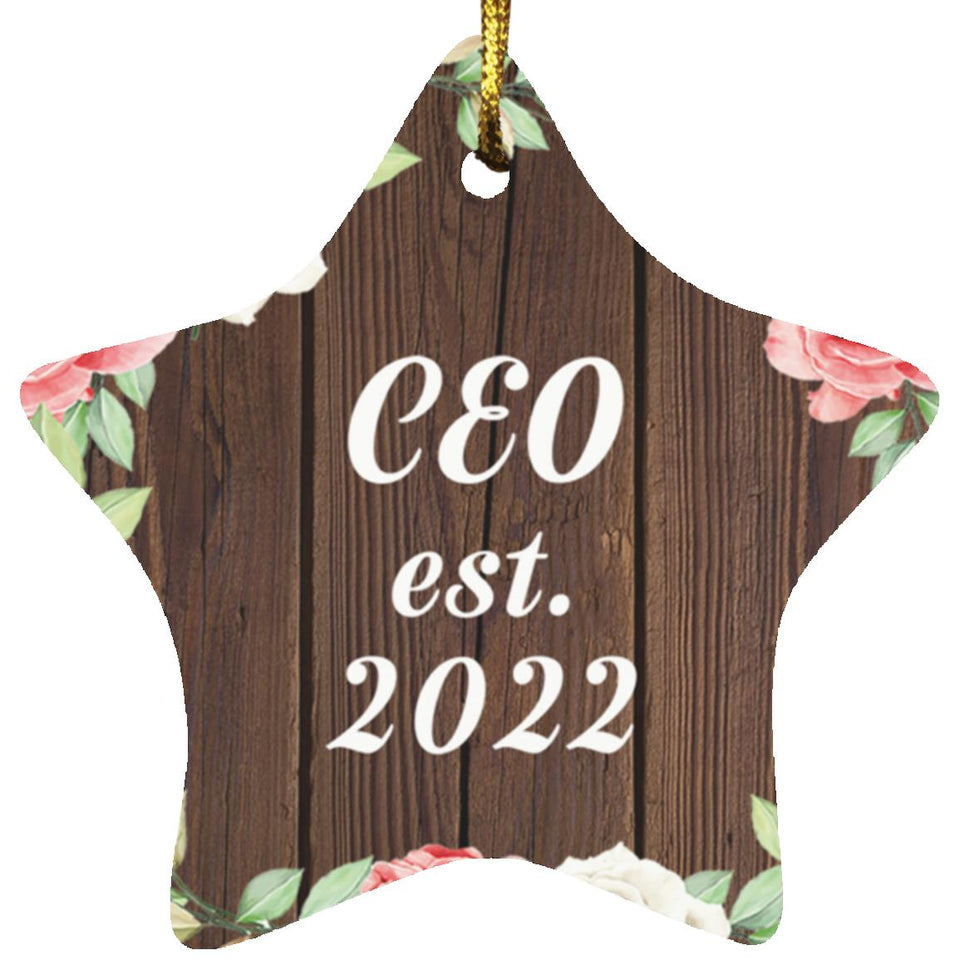 CEO Established Est. 2022 - Star Ornament A