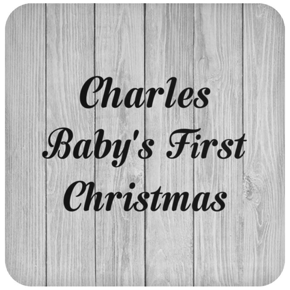 Charles Baby's First Christmas - Drink Coaster F