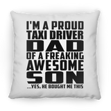 Proud Taxi Driver Dad Of Awesome Son - Throw Pillow