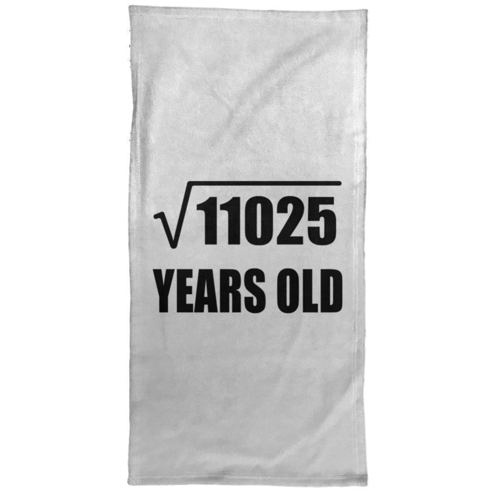 105th Birthday Square Root of 11025 Years Old - Hand Towel