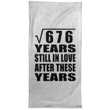 26th Anniversary Square Root of 676 Years Still In Love - Hand Towel