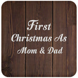 First Christmas As Mom & Dad - Drink Coaster D