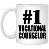 Number One #1 Vocational Counselor - 11 Oz Coffee Mug