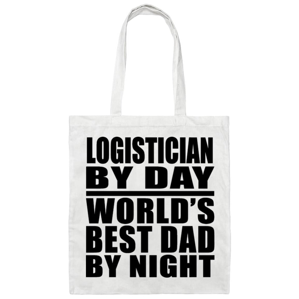 Logistician By Day World's Best Dad By Night - Tote Bag White