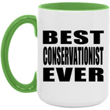 Best Conservationist Ever - 15oz Accent Mug Green