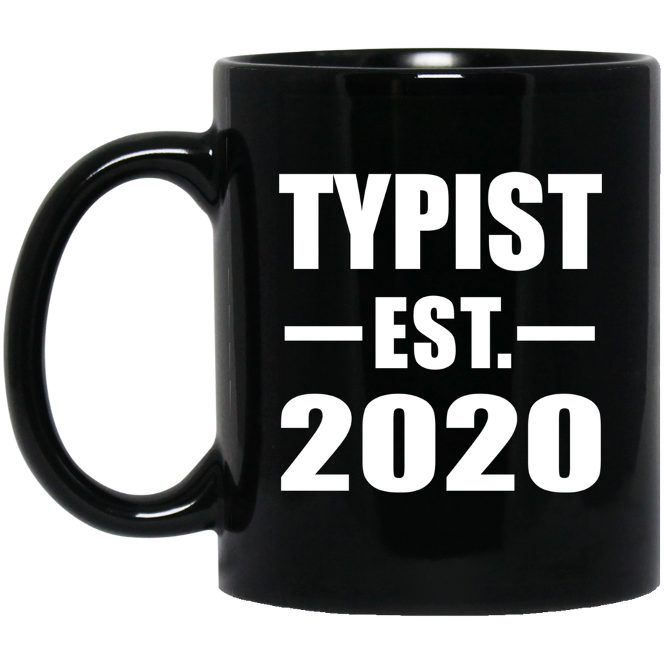 Typist Established EST. 2020 - 11oz Coffee Mug Black