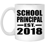 School Principal Established EST. 2018 - 11 Oz Coffee Mug