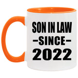 Son In Law Since 2022 - 11oz Accent Mug Orange