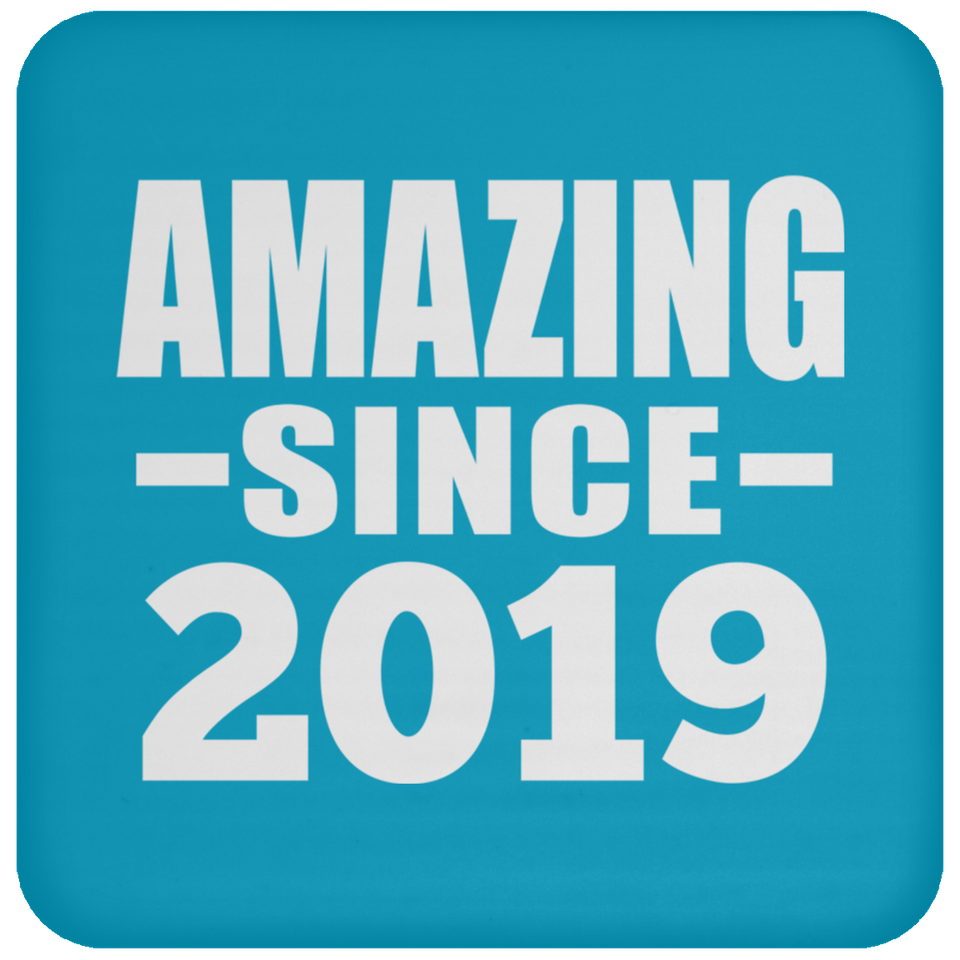 5th Birthday Amazing Since 2019 - Drink Coaster