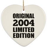 20th Birthday Original 2004 Limited Edition - Heart Ornament