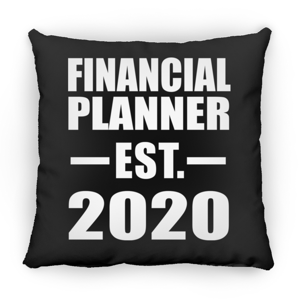 Financial Planner Established EST. 2020 - Throw Pillow Black