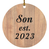 Son Established EST. 2023 - Circle Ornament C