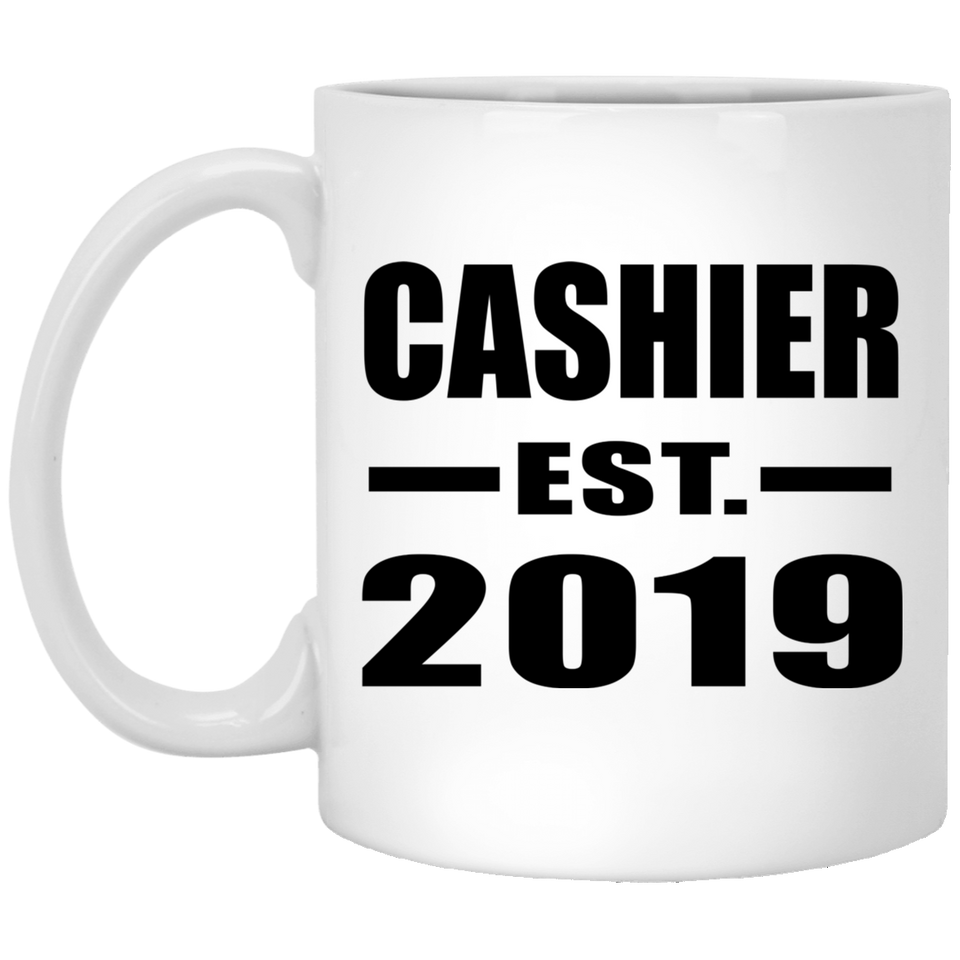 Cashier Established EST. 2019 - 11oz Coffee Mug