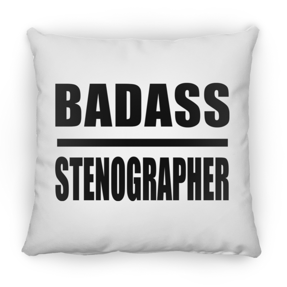 Badass Stenographer - Throw Pillow
