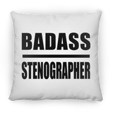 Badass Stenographer - Throw Pillow
