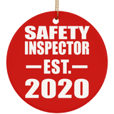 Safety Inspector Established EST. 2020 - Circle Ornament