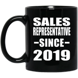 Sales Representative Since 2019 - 11oz Coffee Mug Black