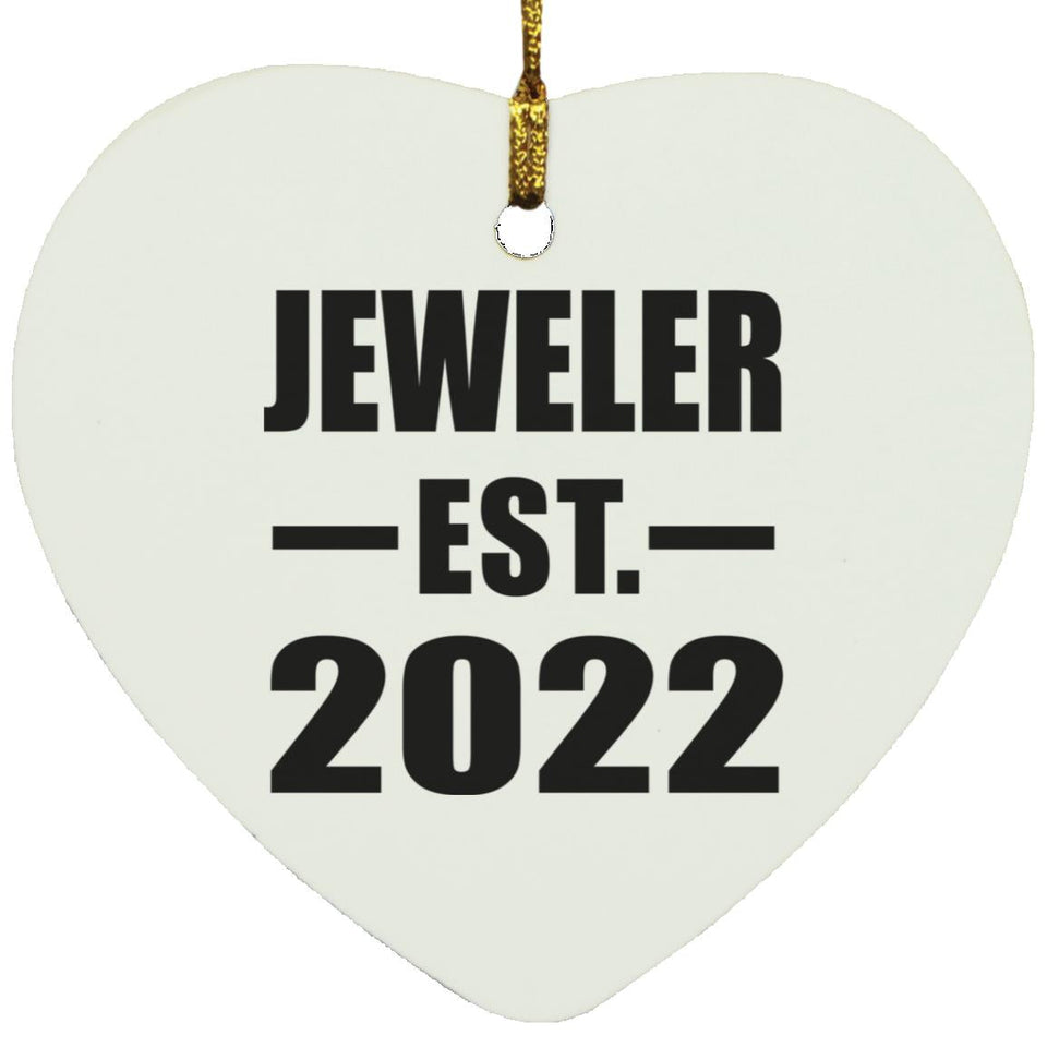 Jeweler Established EST. 2022 - Heart Ornament