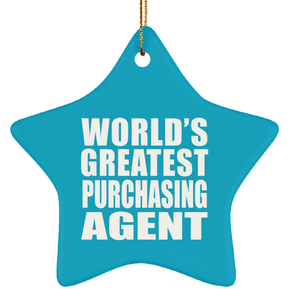World's Greatest Purchasing Agent - Star Ornament