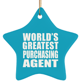 World's Greatest Purchasing Agent - Star Ornament
