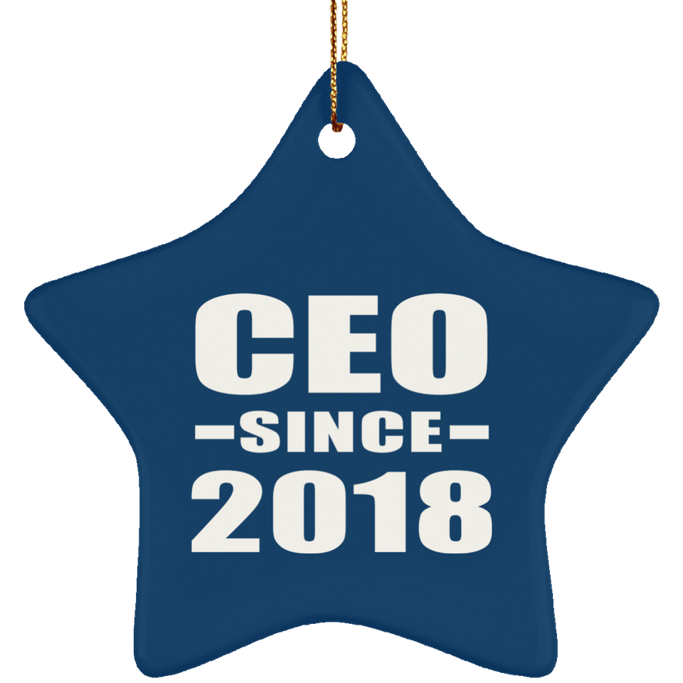 CEO Since 2018 - Star Ornament