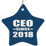 CEO Since 2018 - Star Ornament