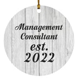 Management Consultant Established Est. 2022 - Circle Ornament F