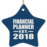 Financial Planner Established EST. 2018 - Star Ornament