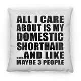 All I Care About Is My Domestic Shorthair - Throw Pillow