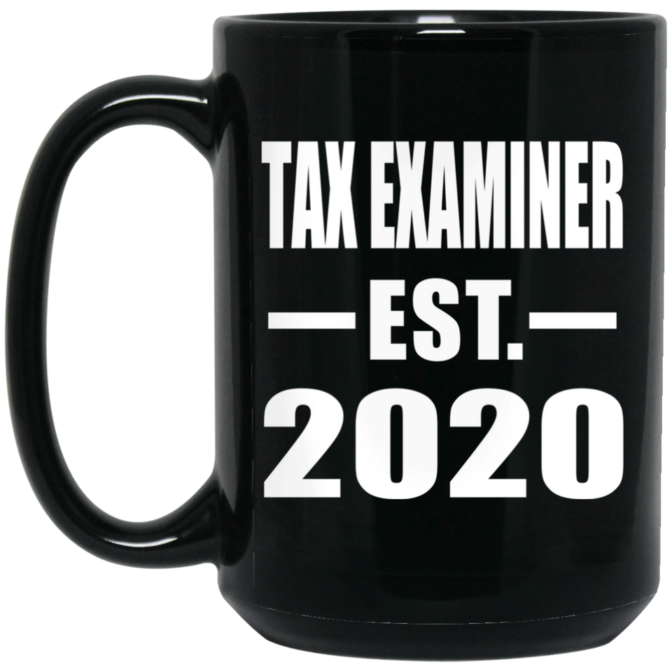 Tax Examiner Established EST. 2020 - 15oz Coffee Mug Black