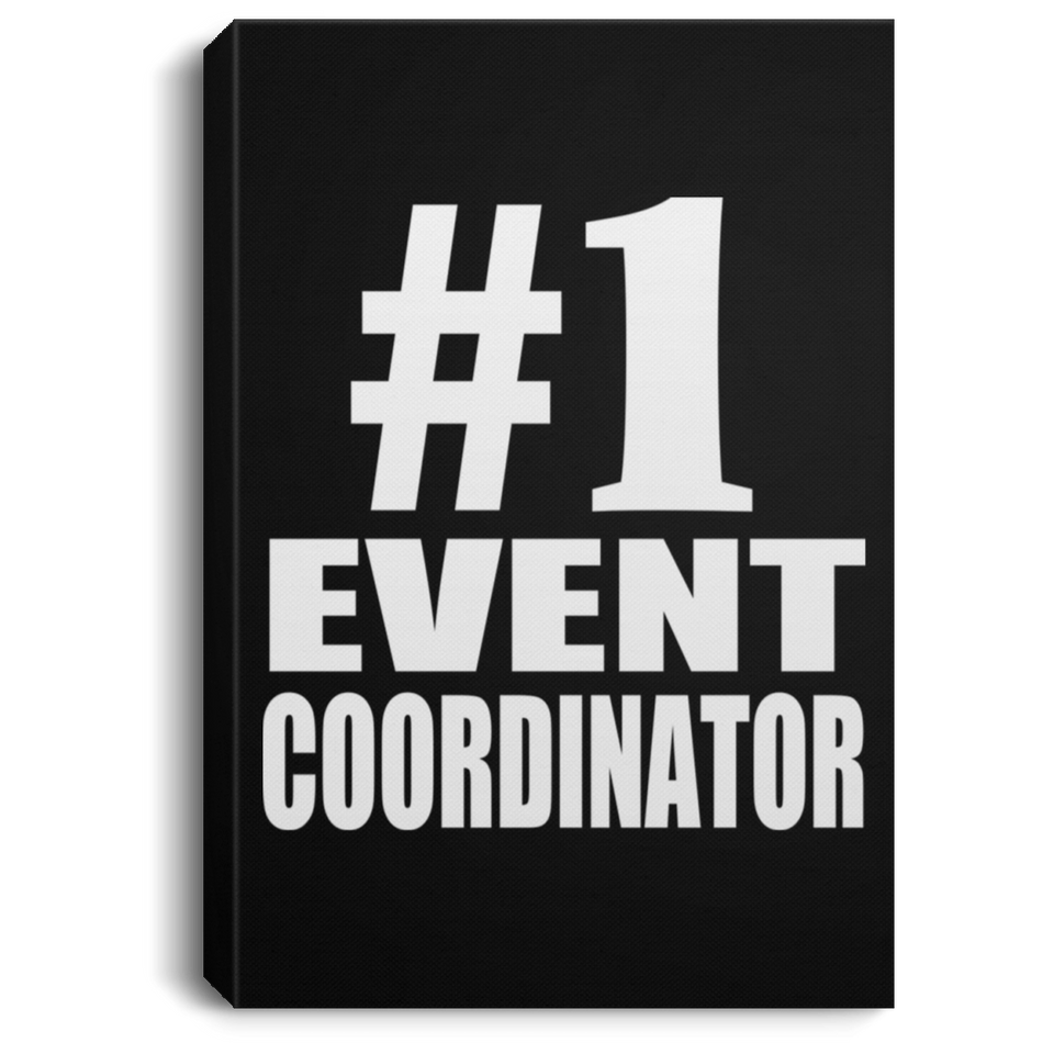 Number One #1 Event Coordinator - Canvas Portrait